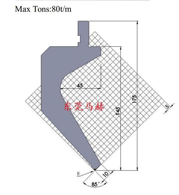 折彎?rùn)C(jī)模具型號(hào)-M85-17